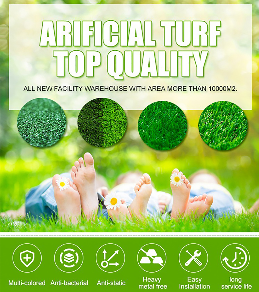 Hot-sale Outdoor Artificial Turf Landscape Lawns with Wear Resistance